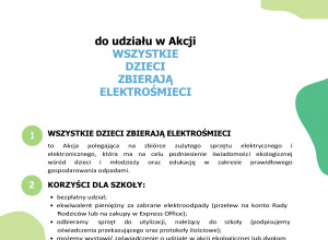 Akcja "Wszystkie dzieci zbierają elektrośmieci"